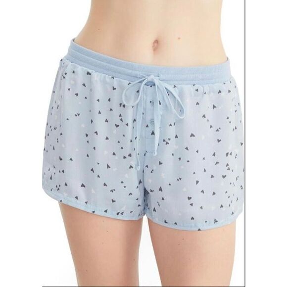 BARE NECESSITIES - NWT-L Sz M Rise & Shine Printed Satin Shorts/Floating Hearts - Picture 7 of 11